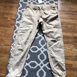 FasionNova Cody Men’s Joggers, Khaki size M
